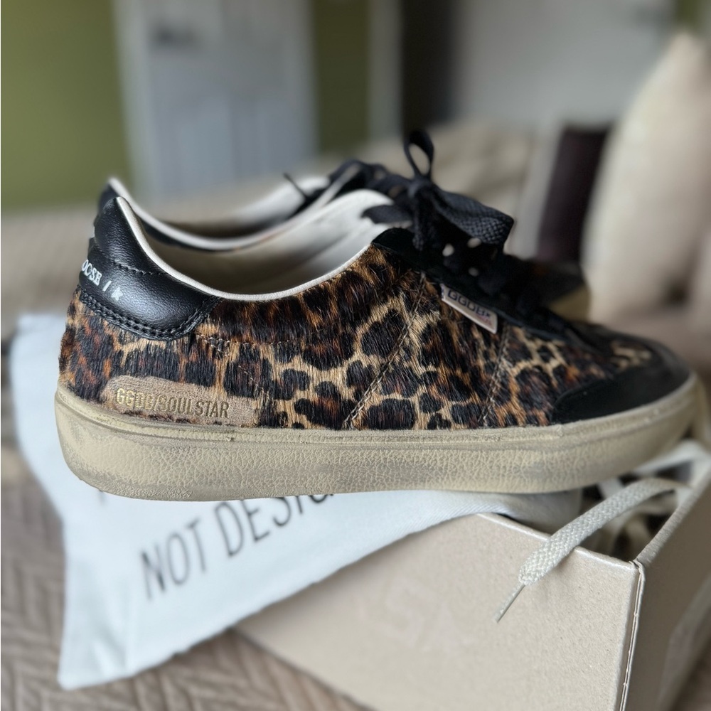 🎉MOVING SALE!!!🎉Golden Goose Soul Star Leopard Sneakers - Picture 10 of 13